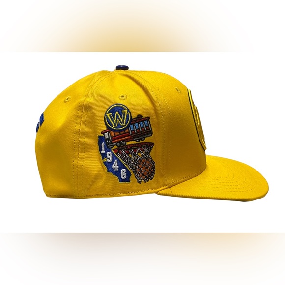 NEW AUTHENTIC Pro Standard NBA Golden State Warriors Hometown Snapback Hat Yello - Picture 4 of 14
